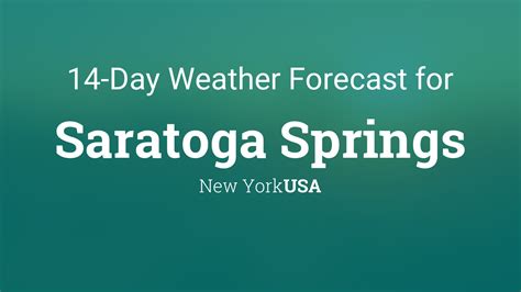 weather tomorrow saratoga|7 day forecast saratoga springs.